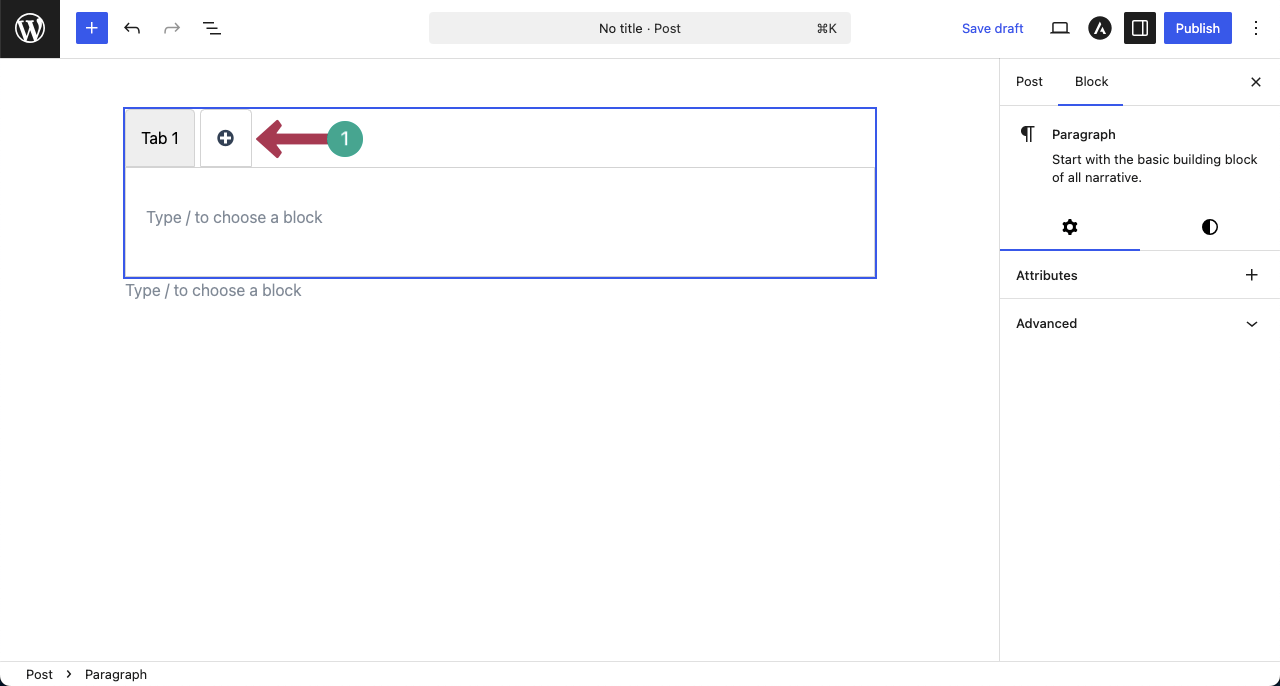 Add tabs to create gallery categories