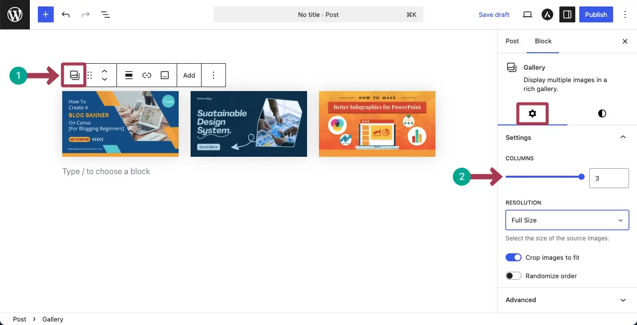 Change the Column Number