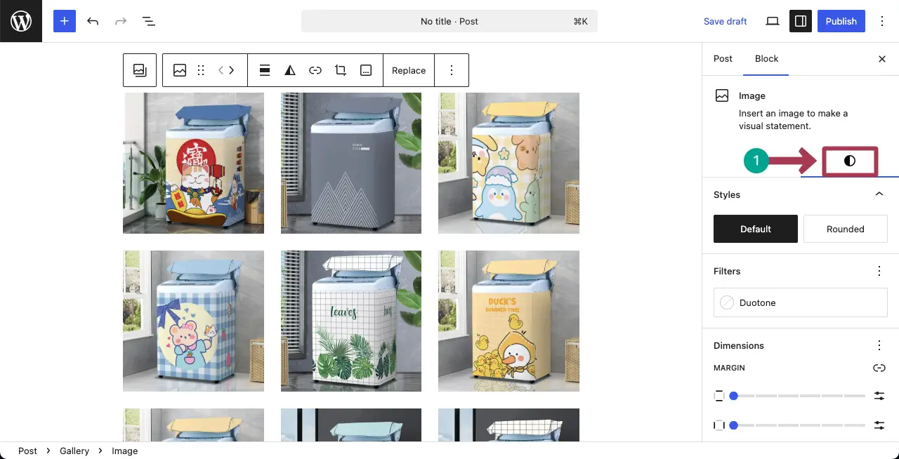 Stylize each image in the gallery