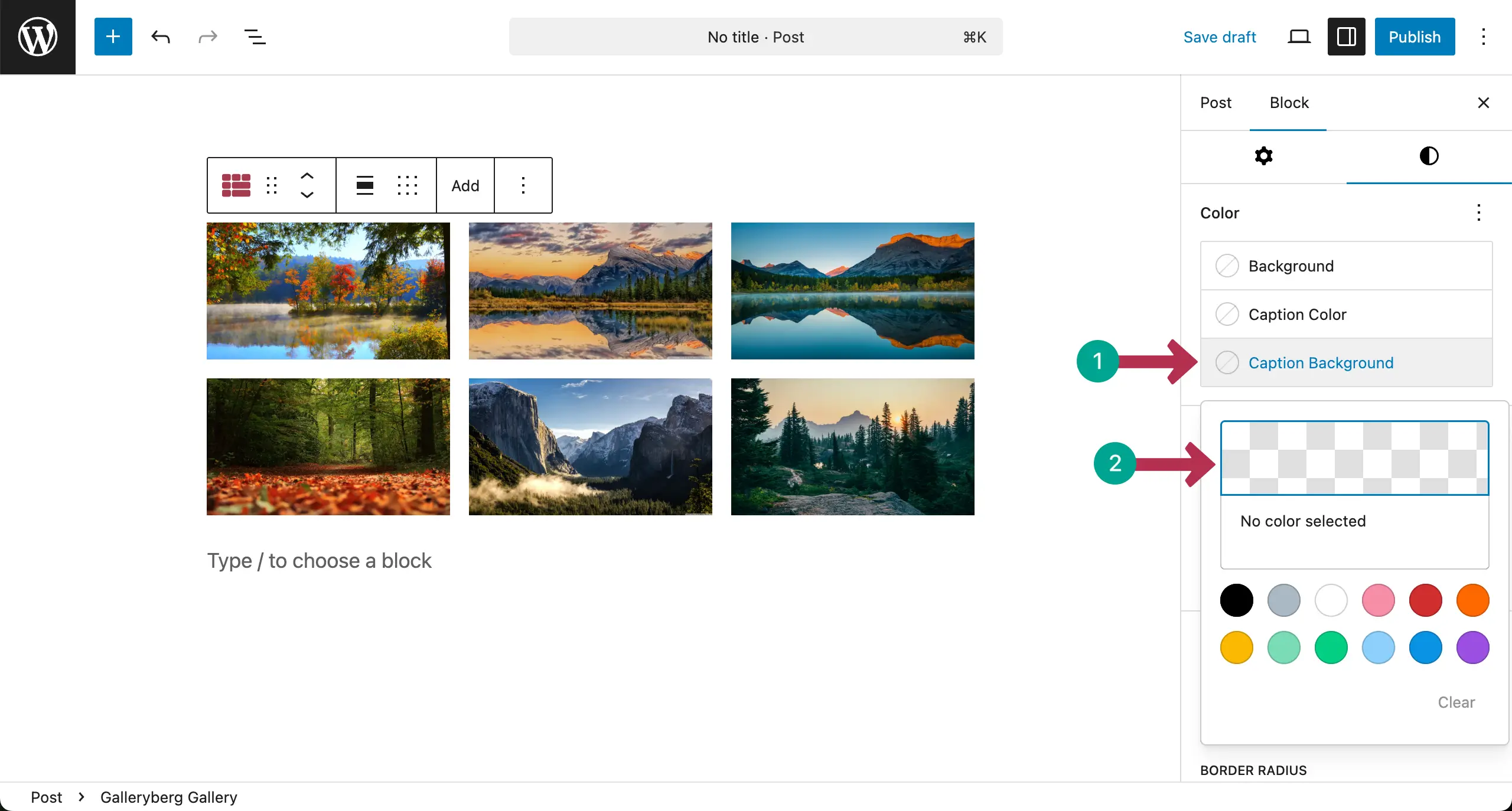 Add caption color for the background overlay effect
