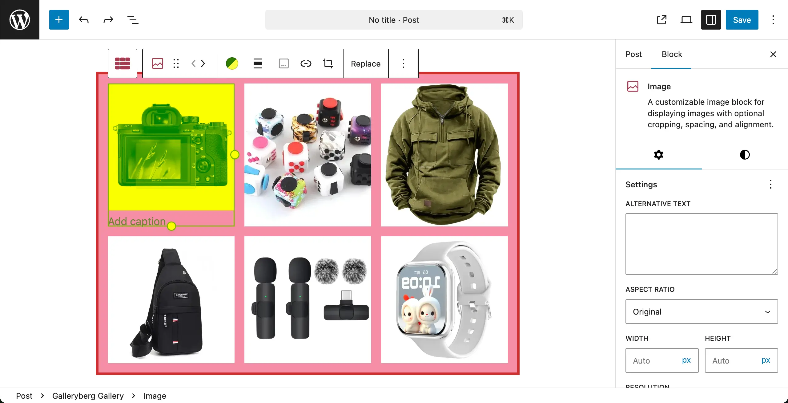Duotone color is applied to the respective image