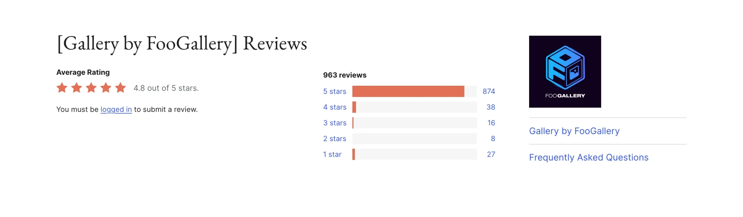 FooGallery rating & review