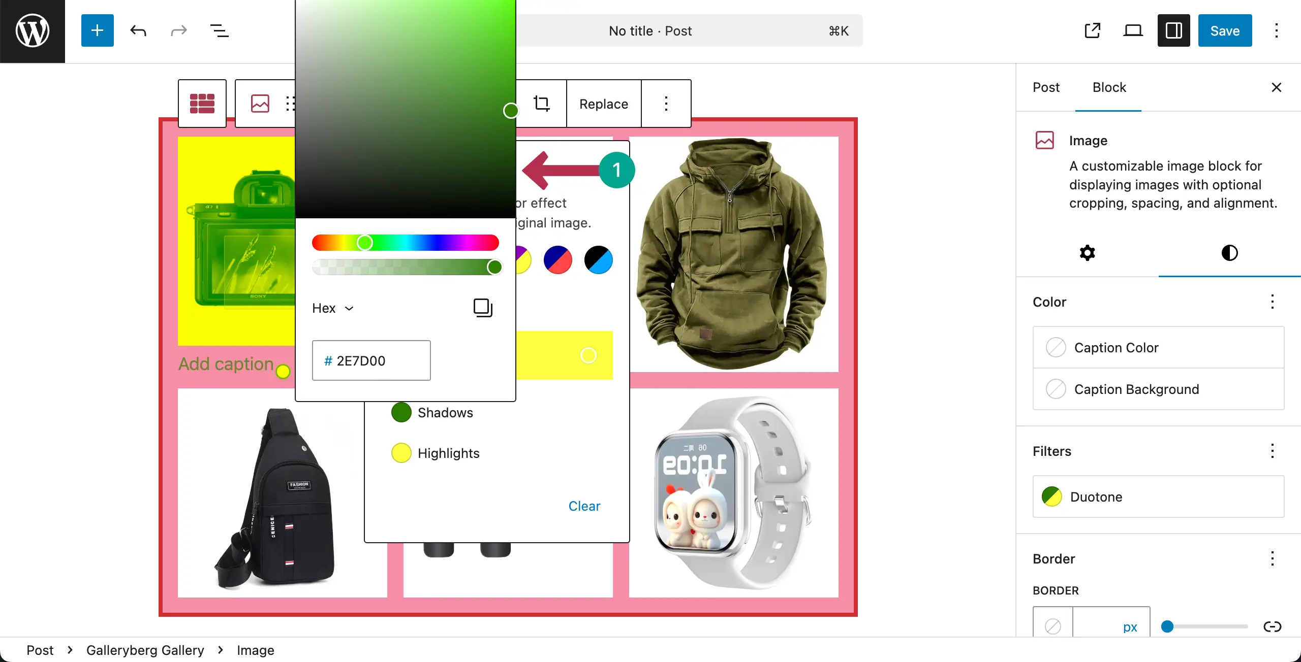 Set color for the Duotone