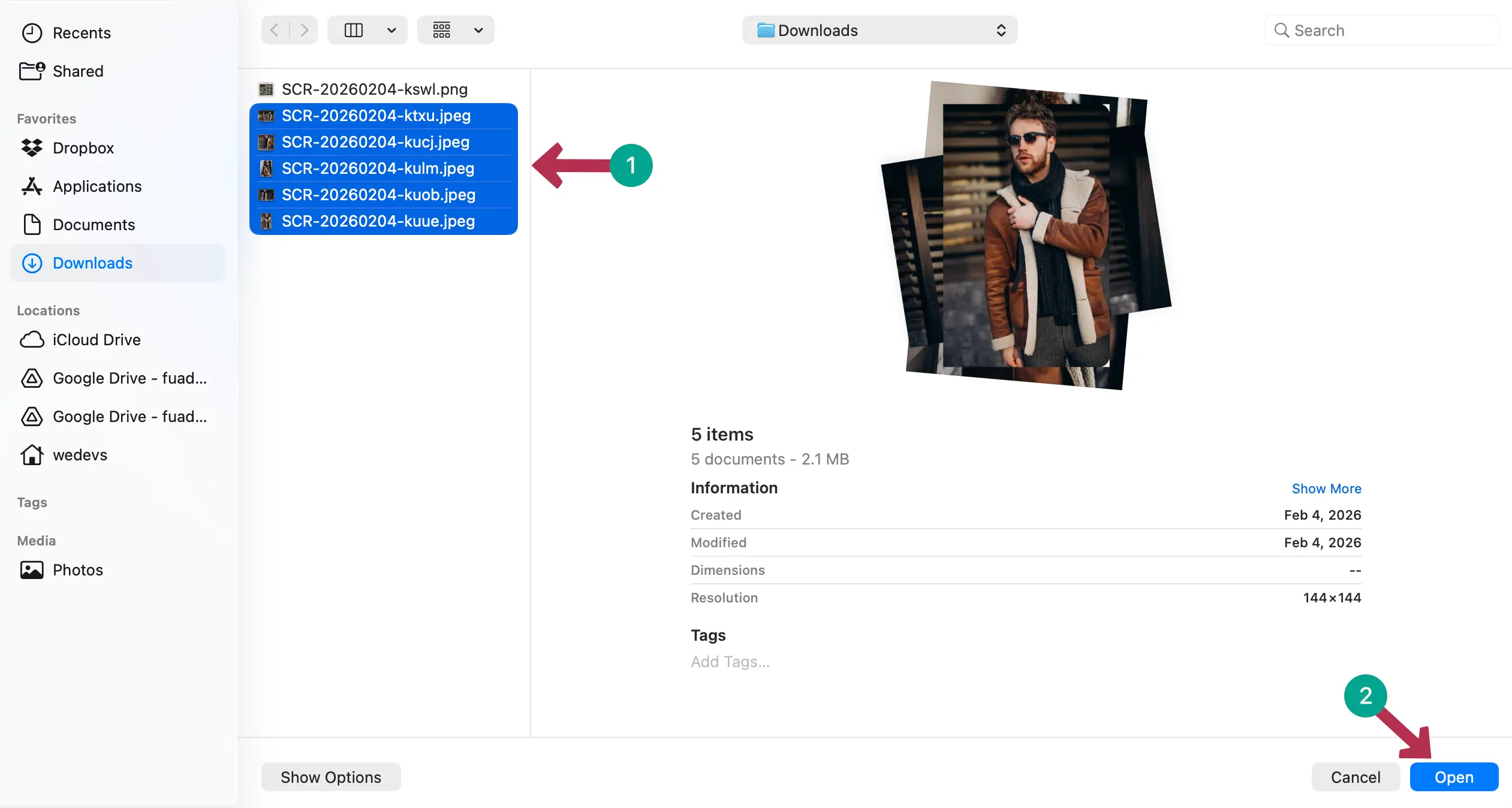 Add images for the Lookbook-style gallery